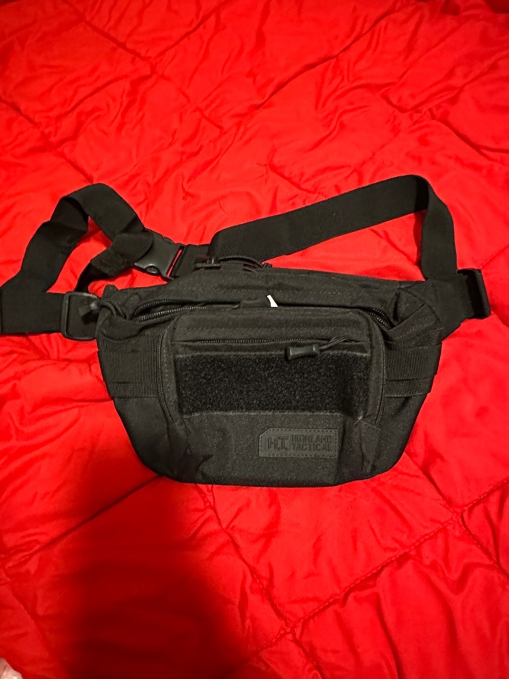 Black Highland Tactical Men's Waist Bag — Compact Belt Pack